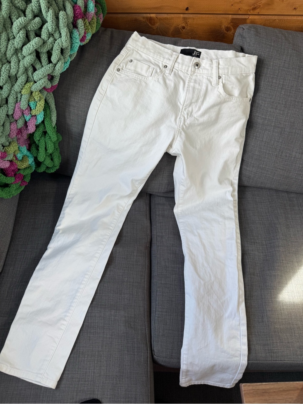 jf j.ferrar White Straight-Leg men’s Jeans
